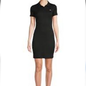 Lacoste Black Sleeveless Bodycon Dress